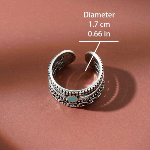 Turquoise bohemian style ring 💍 - Picture 3 of 3